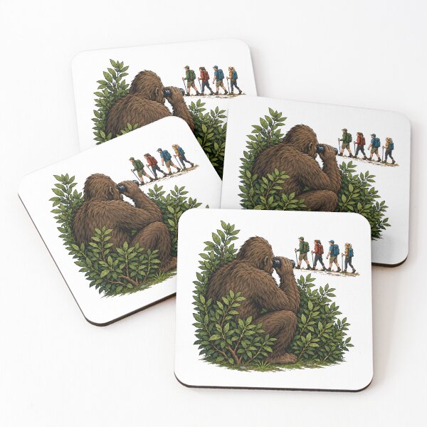 Item preview, Bigfoot Watching Hikers Woodland Cryptid Humor designed and sold by Artmares.