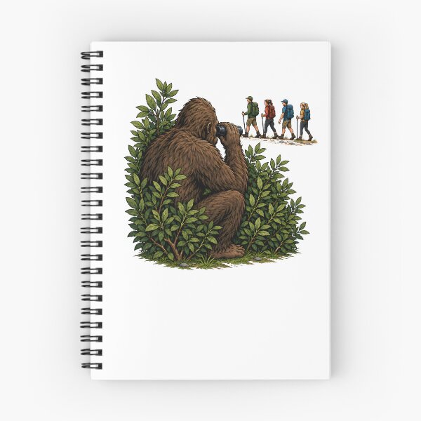 Item preview, Bigfoot Watching Hikers Woodland Cryptid Humor designed and sold by Artmares.