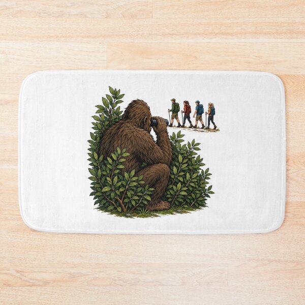 Item preview, Bigfoot Watching Hikers Woodland Cryptid Humor designed and sold by Artmares.