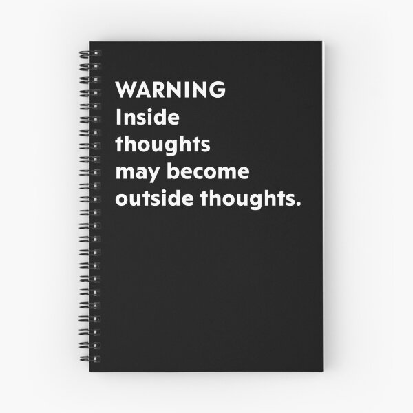 Item preview, Warning inside thoughts may become outside thoughts. designed and sold by upliv.