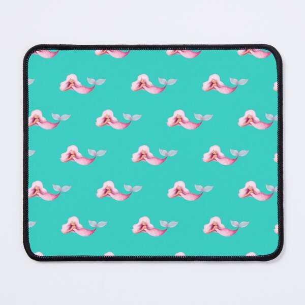 Item preview, Cute Pink Mermaid Turquoise Teal Seamless Pattern designed and sold by FestivityFinds.