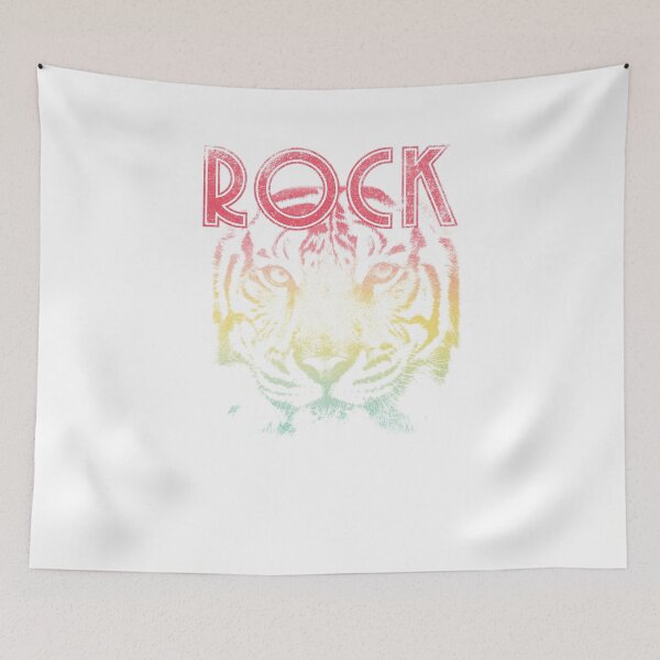 Item preview, Tiger Face Rock Music Retro Gradient Distressed designed and sold by The secret storage room.