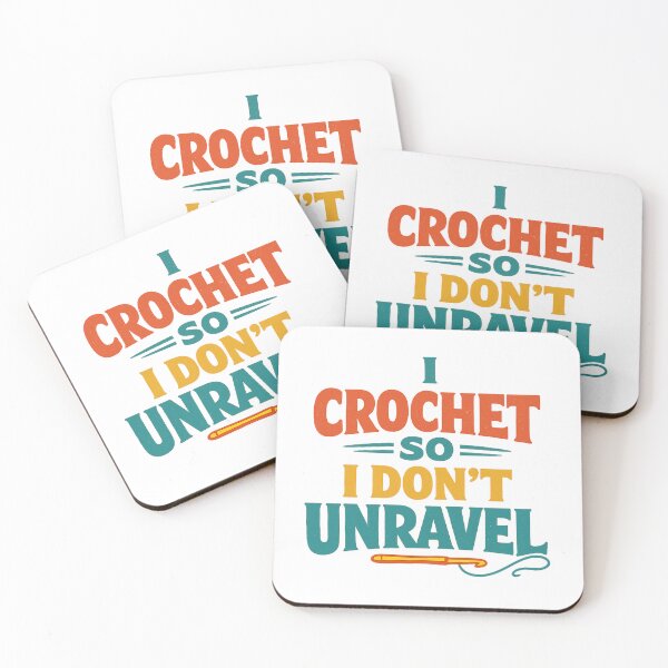 Item preview, I Crochet So I Don't Unravel Funny Yarn Pun designed and sold by eignvalue.