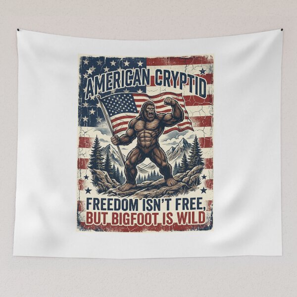 Item preview, American Cryptid Bigfoot designed and sold by Roy & Tiffany.