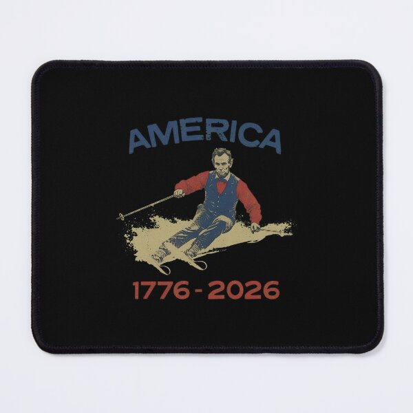 Item preview, America 1776 2026 Abraham Lincoln Skiing President designed and sold by cass-vale-lab.