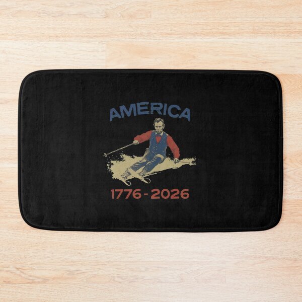 Item preview, America 1776 2026 Abraham Lincoln Skiing President designed and sold by cass-vale-lab.
