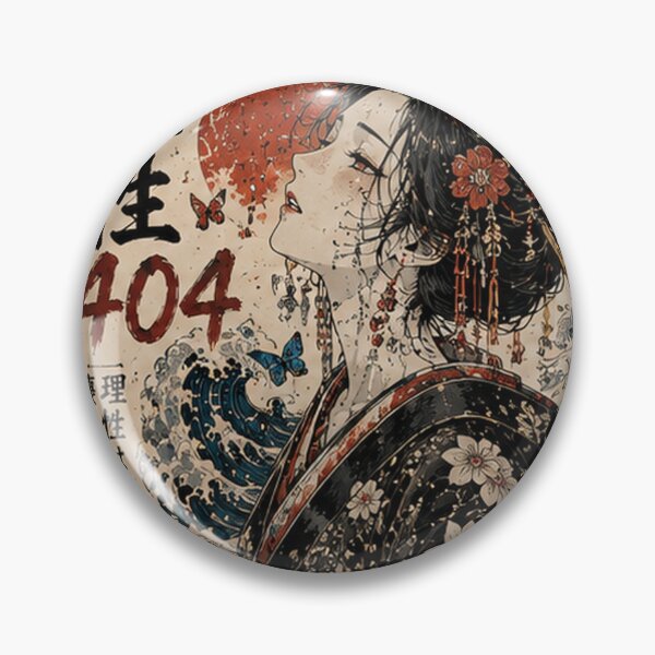 Item preview, Reason 404 (理性404) - Ukiyo-e Wave Geisha Street Art designed and sold by Japan-kanji-ya.