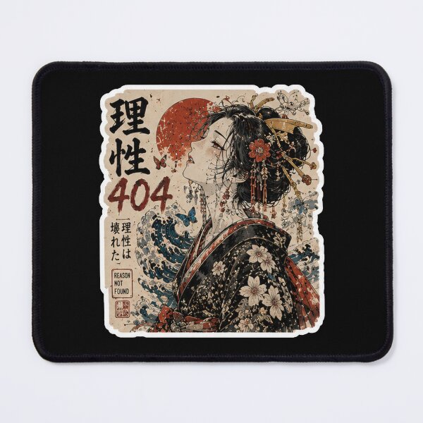 Item preview, Reason 404 (理性404) - Ukiyo-e Wave Geisha Street Art designed and sold by Japan-kanji-ya.