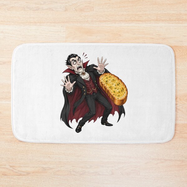 Item preview, Vampire Recoiling From Garlic Bread Horror Comedy designed and sold by Artmares.