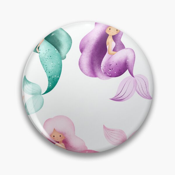 Item preview, Cute Watercolor Mermaid Sticker Sheet | Pastel Kawaii Mermaid Collection designed and sold by FestivityFinds.