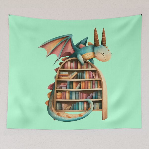 Item preview, Book Dragon designed and sold by bubblyrainbow.