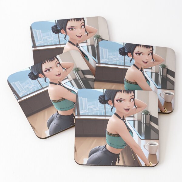 Item preview, Zoey KPop Demon Hunters Kitchen Window Idol Smile designed and sold by PMartistStudio.