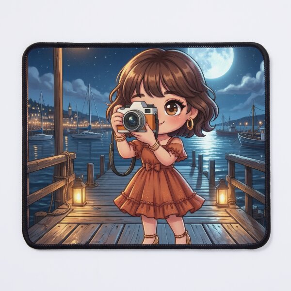 Item preview, Cute Harbor Photography Night Scene designed and sold by Azurart2.