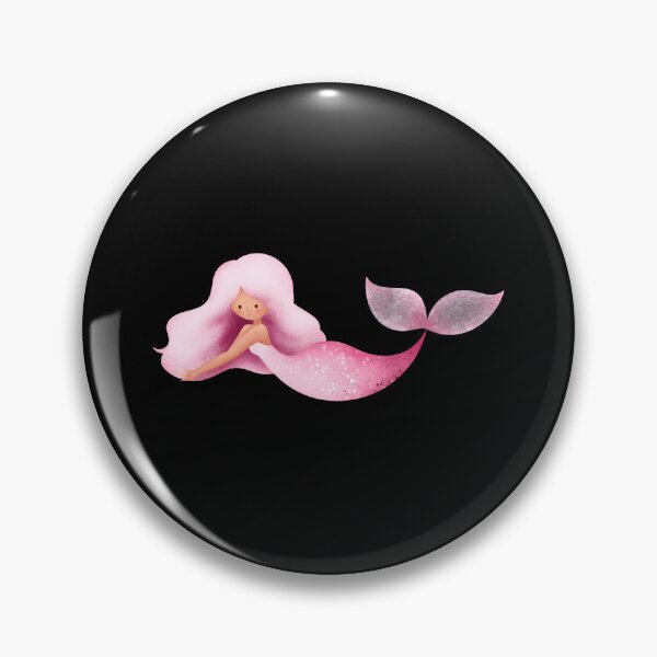 Item preview, Cute Pink Watercolor Mermaid Sticker | Kawaii Mermaid Fantasy Art designed and sold by FestivityFinds.