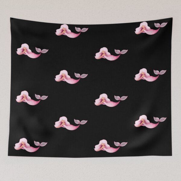 Item preview, Cute Pink Watercolor Mermaid Sticker | Kawaii Mermaid Fantasy Art designed and sold by FestivityFinds.