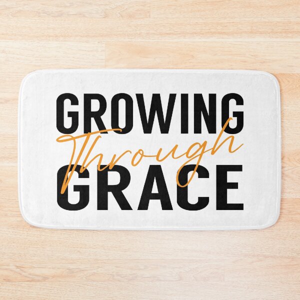 Item preview, Growing Through Grace – Christian Transformation Quote designed and sold by Verse & Vibes.