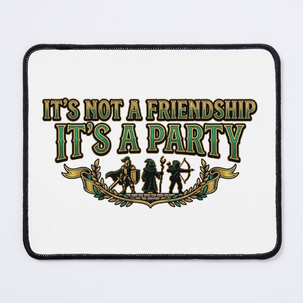 Item preview, Retro RPG Fantasy Party - It's Not A Friendship It's A Party Pixel Art designed and sold by LevelUpLad.