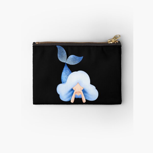Item preview, Cute Blue Watercolor Mermaid Sticker | Dreamy Ocean Mermaid Art designed and sold by FestivityFinds.