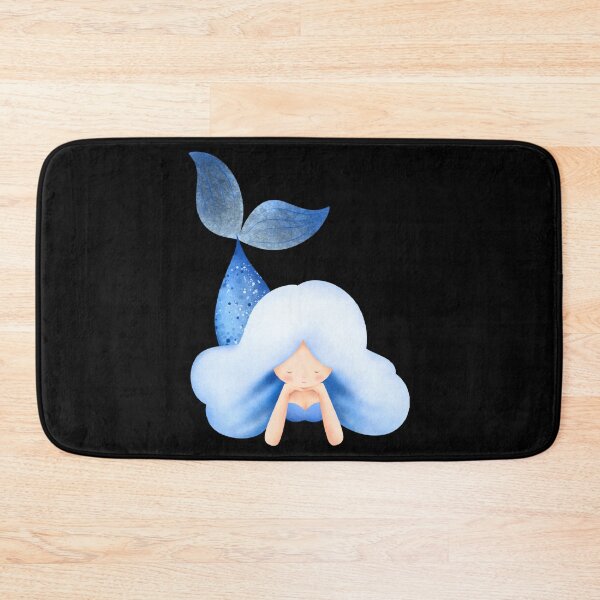 Item preview, Cute Blue Watercolor Mermaid Sticker | Dreamy Ocean Mermaid Art designed and sold by FestivityFinds.