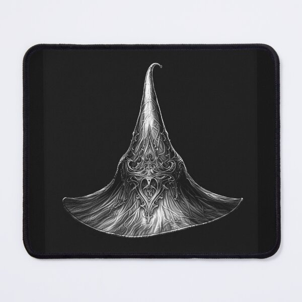 Item preview, Ornate Gothic Wizard Hat in Black and White designed and sold by inkoutninja.