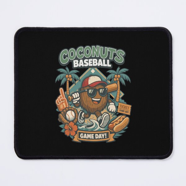 Item preview, Coco Slugger Baseball Retro Coconut Sports Beach Ball Summer designed and sold by cass-vale-lab.