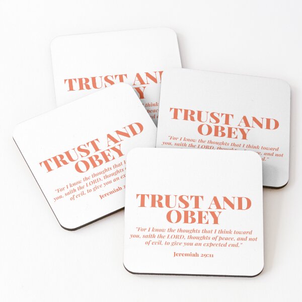 Item preview, Trust and Obey God Jeremiah 29:11 Bible Verse designed and sold by Jamesjr0505.