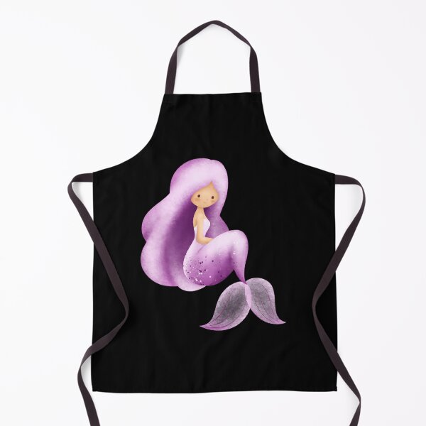 Item preview, Cute Purple Watercolor Mermaid Sticker | Pastel Lavender Mermaid Art designed and sold by FestivityFinds.