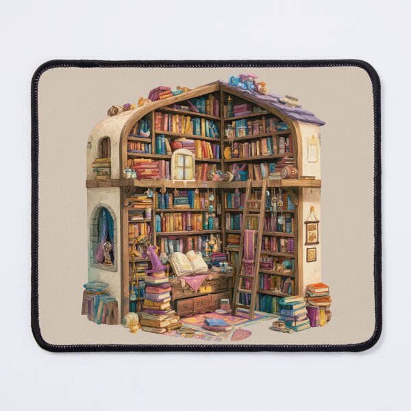Item preview, Wizard's Library designed and sold by bubblyrainbow.