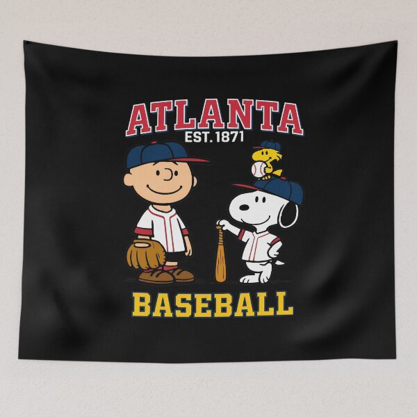 Item preview, Atlantaa Baseball Charlie Brown Snoopy designed and sold by WilliamFerris.