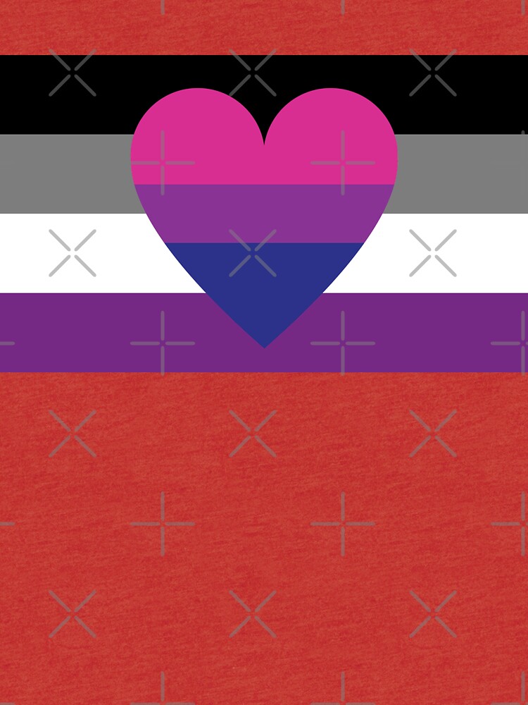 Asexual Biromantic Flag T Shirt By Dlpalmer Redbubble 