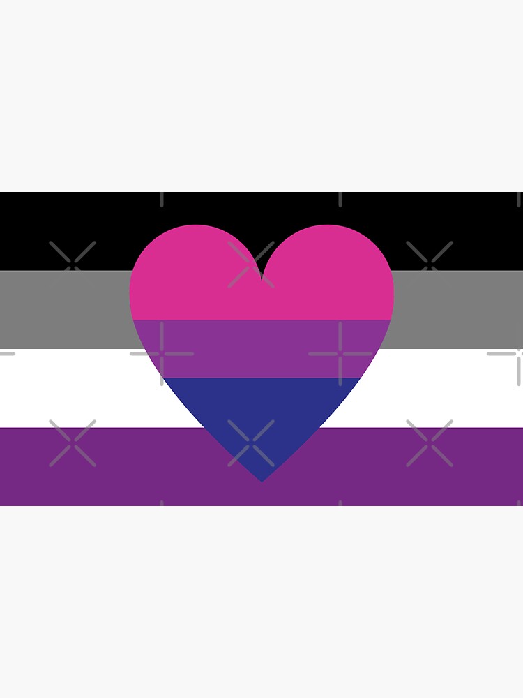 Asexual Biromantic Flag Sticker For Sale By Dlpalmer Redbubble 