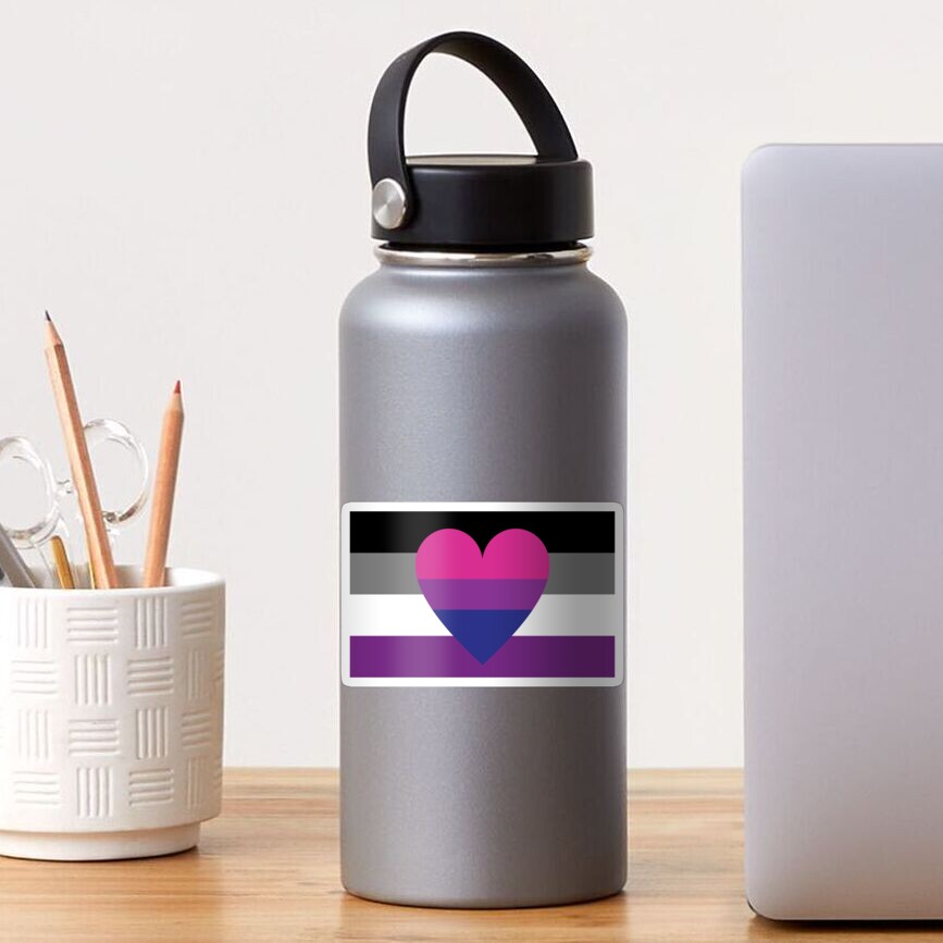 Asexual Biromantic Flag Sticker For Sale By Dlpalmer Redbubble 