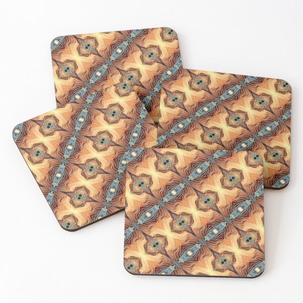 Item preview, Southwest Turquoise Pattern designed and sold by Shy Fractal Designs.