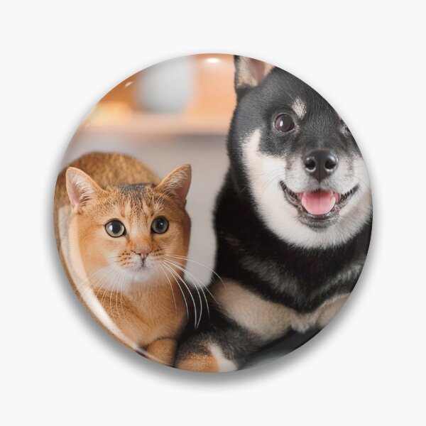 Item preview, Cute Black Shiba Inu Abyssinian Cat designed and sold by OsakaYumeWorks.