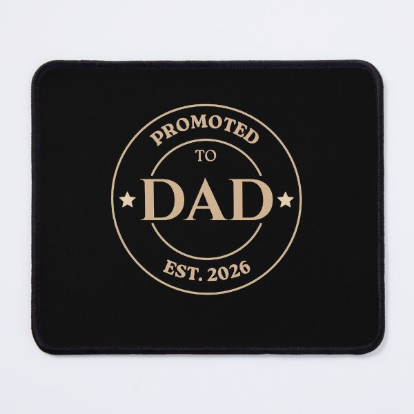 Item preview, Promoted to Dad 2026 – Gold Vintage Badge designed and sold by MadeByMira.