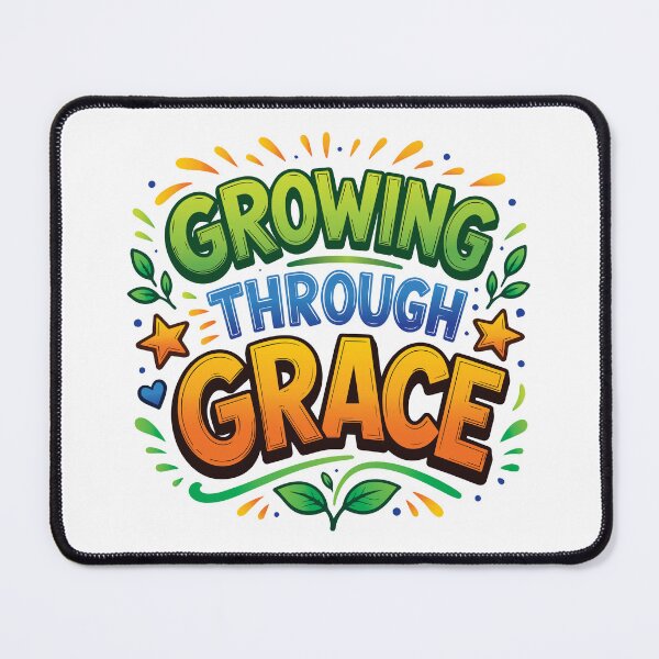 Item preview, Growing Through Grace – Daily Christian Encouragement Quote designed and sold by Verse & Vibes.