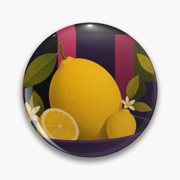 Item preview, Lemon Still Life No. 1 | Mid-Century Modern Citrus Art Print designed and sold by joycrysstudio.