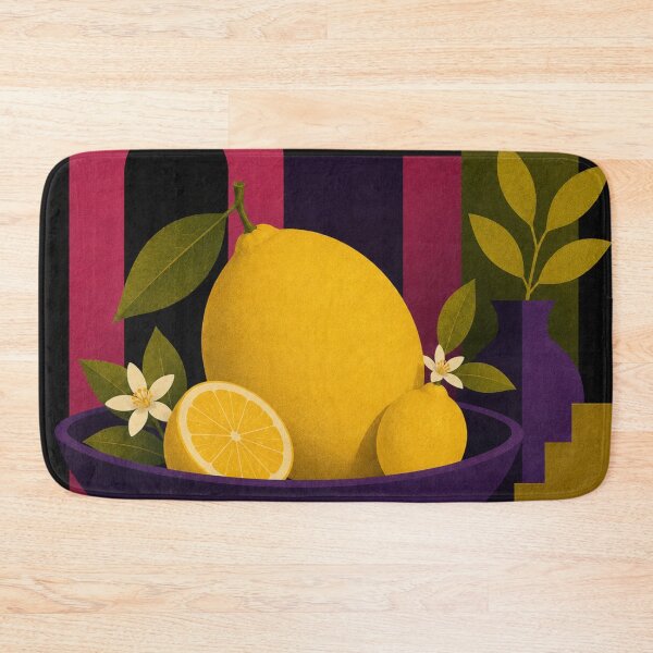 Item preview, Lemon Still Life No. 1 | Mid-Century Modern Citrus Art Print designed and sold by joycrysstudio.