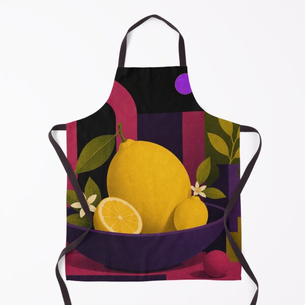 Item preview, Lemon Still Life No. 1 | Mid-Century Modern Citrus Art Print designed and sold by joycrysstudio.