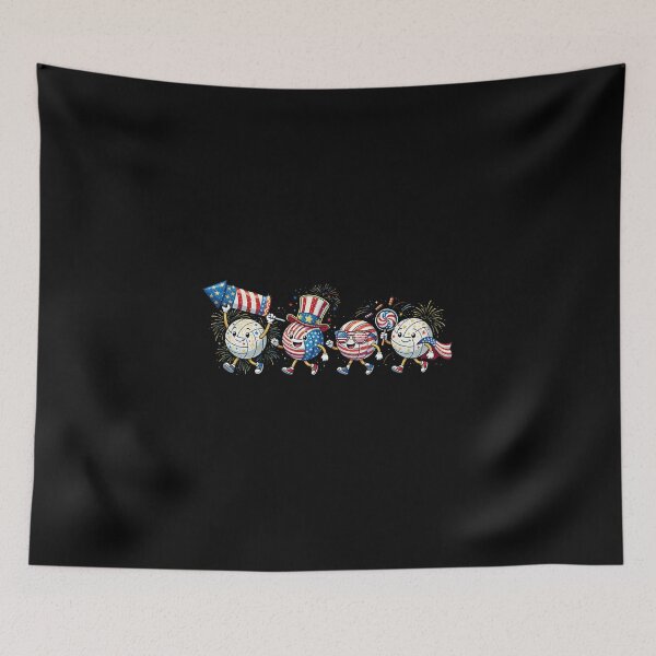 Item preview, Funny Volleyball American USA Flag 250 Years 4th of July designed and sold by cass-vale-lab.
