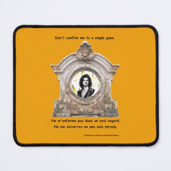 Item preview, Don't confine me to a single gaze (English/French/Spanish) designed and sold by Words of the World Edition.