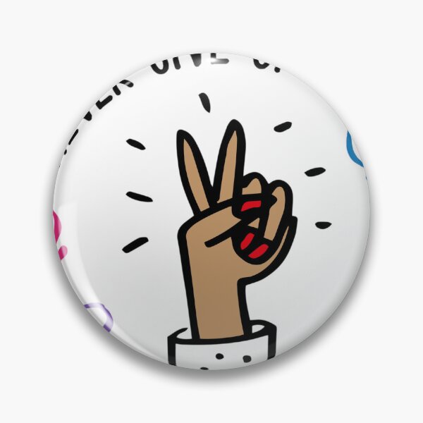 Item preview, Never Give Up Peace designed and sold by dahra-nor-elm.