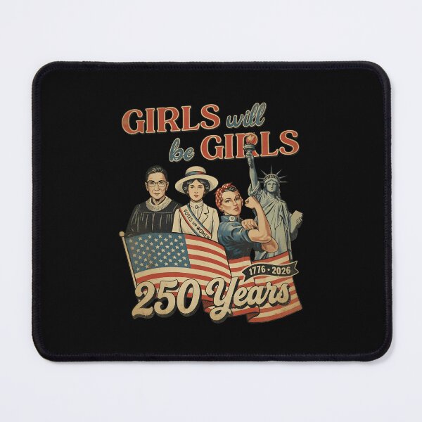 Item preview, Girl Will Be Girls Patriotic Feminist 4th of July Womens designed and sold by cass-vale-lab.
