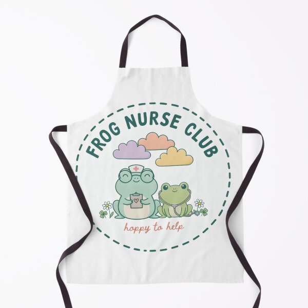 Item preview, Frog Nurse Club – Cute Cottagecore Nurse Sticker designed and sold by ARTERAMIX.