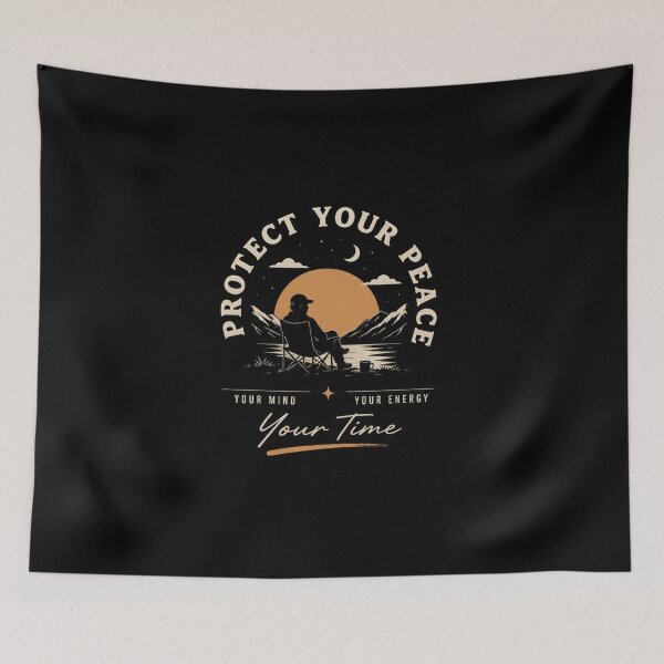 Item preview, Protect Your Peace | Mind Energy Time Minimal Design designed and sold by NomadUSArt.