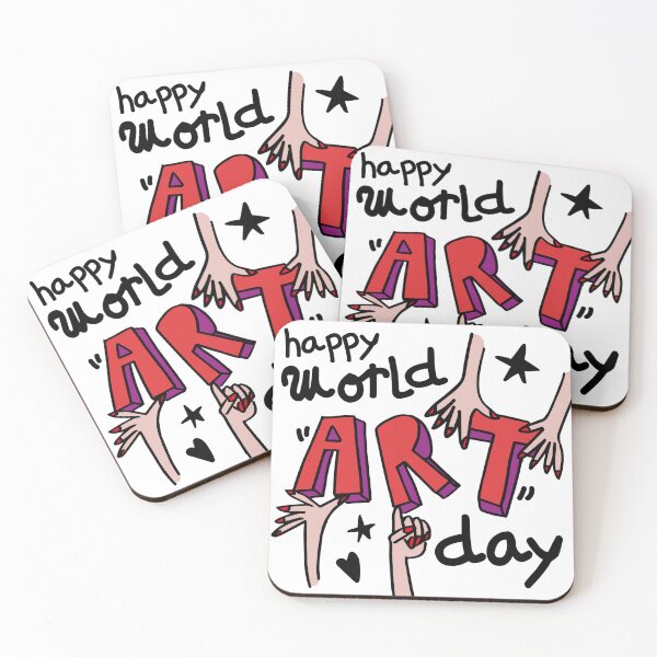 Item preview, Happy World Art Day designed and sold by dahra-nor-elm.