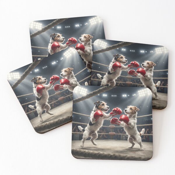 Item preview, Jack Russell Terriers Have a Boxing Match designed and sold by Tridentulus.