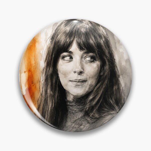 Item preview, Dakota Johnson Watercolor Portrait Art designed and sold by Vicky021.