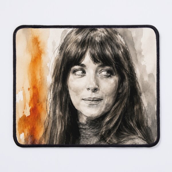 Item preview, Dakota Johnson Watercolor Portrait Art designed and sold by Vicky021.