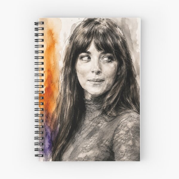 Item preview, Dakota Johnson Watercolor Portrait Art designed and sold by Vicky021.
